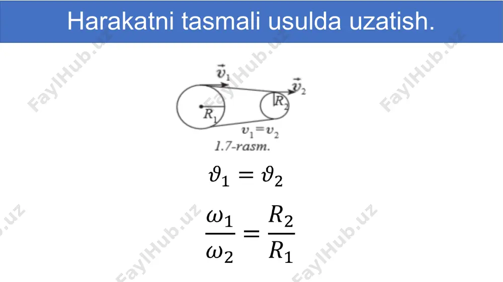 aylanma va ilgarilanma harakatni o‘zaro uzatish 10-sinf, 5-mavzu - Page 5