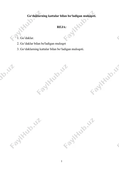 go‘daklar — DOCX