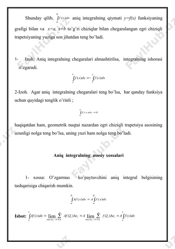 egri chiziqli trapetsiyaning yuzi va integral - Page 4