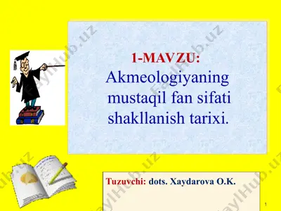 akmeologiya fanining asoslari — PPT