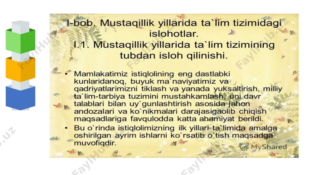 ta'lim sohasidagi islohotlar - Page 5