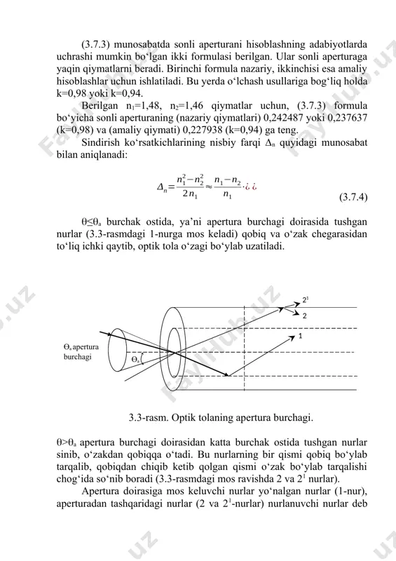 optik tolalar sonli aperturalar - Page 3