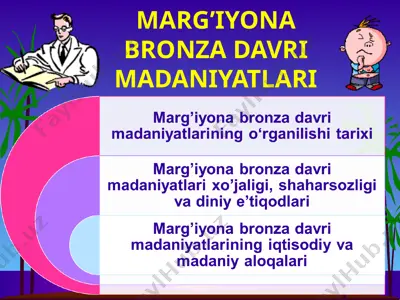 marg’iyona bronza davri madaniyatlari — PPTX