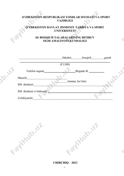 baza bilan tanishish (obyekt pasporti) — DOCX
