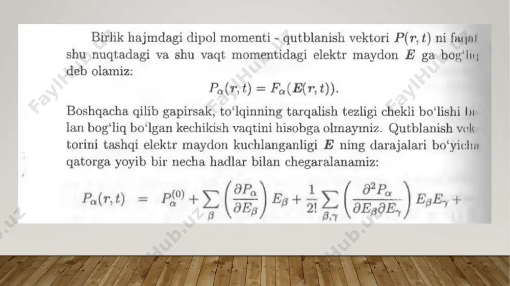 nochiziqli dielektrik singdiruvchanligi - Page 4