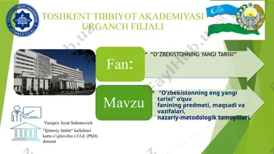 o‘zbekiston tarixi — PPTX