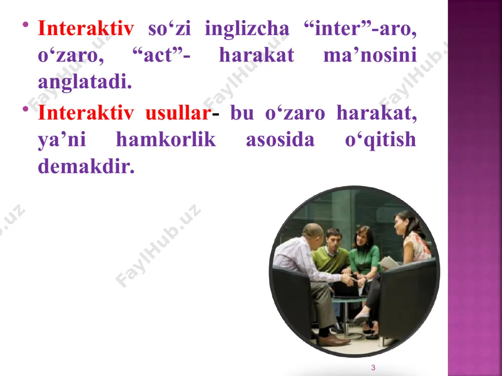 ko‘rish istagida bo‘lgan o‘quvchlar uchun qulay imkoniyat yaratadi. ular o‘qituvchi tomonidan berilgan savollarga qisqa muddatlarda to‘g‘ri va aniq javob qaytara olishlari zarur. savollarning murakkablik darajasiga ko‘ra har bir savolga qaytarilgan to‘g‘ri javob uchun ballar belgilanadi. metod o‘quvchlar bilan yakka tartibda, guruhli va ommaviy ishlashda birdek qo‘llanilishi mumkin. * so’zlar hosil qiling va hosil qilingan so;zlardan foydalanib, matn tuzing! b r o s t g o’ y b o o s g o’ r ik k a p l l h a o s m o n a a a d o y z u b k la u r k m u l d a t u l o a k e r o h r i k t d l r i ng y o l j g o g k n o’ y a j d o’ r f a l r a g m e y y …