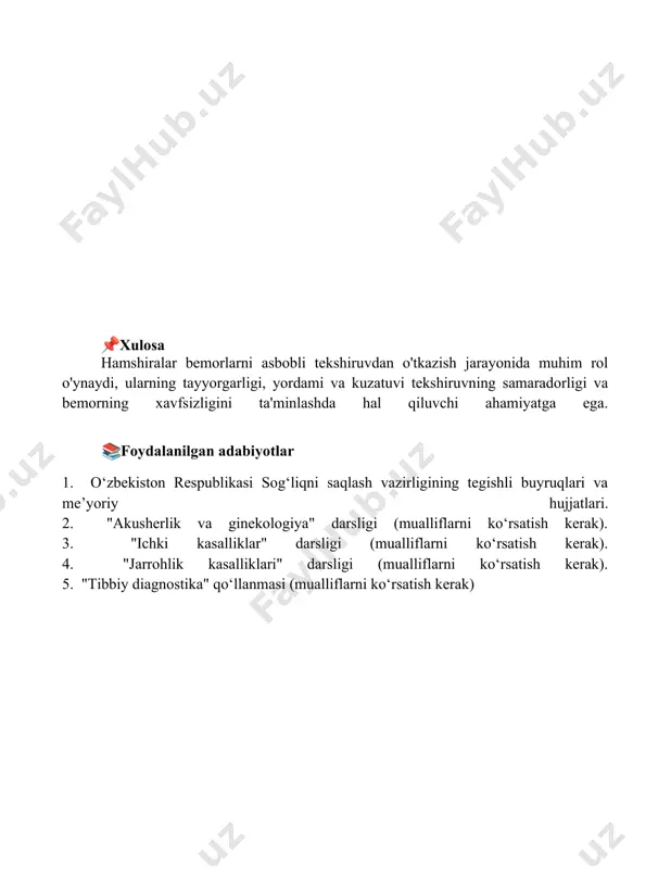 bemorlarni instrumental tekshirushda hamshiraning vazifasi - Page 5