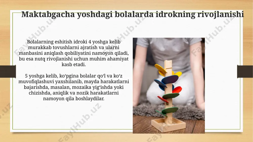 maktabgacha yoshdagi bolalarda idrokning rivojlanishi - Page 3