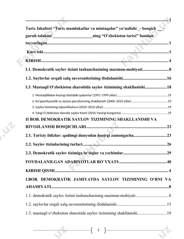 ishga qaratilgan keng qamrovli va izchil islohotlar doirasida xalq xokimiyatchiligi konstitusiyaviy tamoyilini hayotga tatbiq etish, fuqarolarning davlat va jamiyat boshqaruvidagi ishtirokini ta’minlash, saylov tizimini takomillashtirishga alohida e’tibor berilmoqda. zero demokratik va adolatli saylovlar – bu demokratiyaning o‘ta muhim va zarur shartlaridan hisoblanadi. ma’lumki, xx asrning ikkinchi yarmidan boshlab fuqaroning saylov huquqlari va erkinliklari mavzusi nufuzli xalqaro tashkilotlar jiddiy shug‘ullanadigan masalaga aylandi. bugunga kelib dunyoda saylov huquqlari va erkinliklarini ta’minlash, erkin demokratik adolatli saylovlarni tashkil etish va o‘tkazish sohasiga doir 20 dan ziyod xalqaro huquqiy hujjatlar, standartlar mavjud. barcha davlatlarga nisbatan tatbiq etilishi mumkin bo‘lgan xalqaro saylov standartlari universal deb ataladi. odatda, bunday hujjatlar bmt kabi universal xalqaro tashkilotlar tomonidan qabul qilinib, ular davlatlar tomonidan tan olinadi. umumiy saylov prinisipi barcha fuqarolarimiz saylov huquqidan foydalanishda teng imkoniyatlarga ega ekanligini anglatadi. saylov qonunchiligimizga ko‘ra, saylovlarda o‘zbekiston respublikasining 18 yoshga to‘lgan fuqarolari umumiy, teng va to‘g‘ridan-to‘g‘ri saylov huquqi asosida yashirin ovoz berish yo‘li …