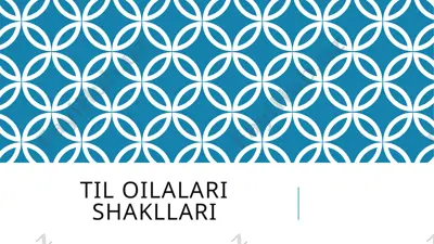 til oilalari shakllari — PPTX