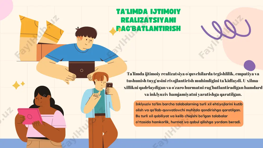 inklyuziv taʼlimning mohiyati. integratsion taʼlim va ijtimoiy realizatsiya - Page 5