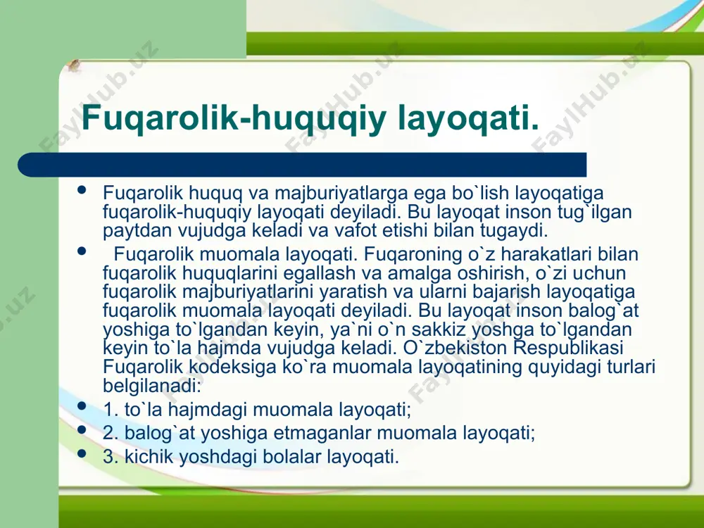 fuqarolik huquqi asoslari - Page 5