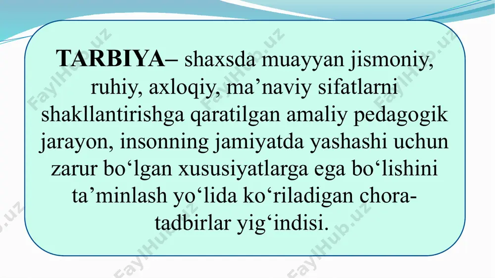 tarbiya fanini o'rganish - Page 4