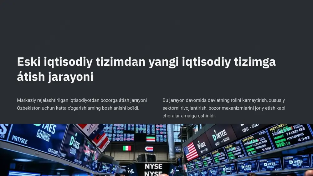 o‘zbekistonning bozor iqtisodiyotiga o‘tish jarayoni - Page 5