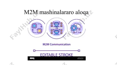 m2m mashinalararo aloqa — PPTX