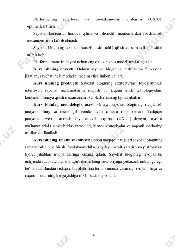k, o'z tajribalari va his-tuyg'ulari bilan bo'lishishga imkon beradi. bu turdagi bloglar nafaqat sayohatchilar uchun, balki sayohatni rejalashtirishda yordamga muhtoj bo'lganlar uchun ham juda foydalidir. yangi manzillarni tanlashda va sayohat qilish uchun eng yaxshi vaqtni belgilashda bunday bloglar qimmatli manba bo'lib xizmat qiladi. online sayohat blogi, shuningdek, o'z-o'zidan ko'plab muhim tavsiyalarni ham o'z ichiga oladi. masalan, siz sayohatga chiqqan joyda eng yaxshi restoranlarni qayerda topishingiz, qaysi mehmonxonalarda yashashingiz, qanday transport vositalaridan foydalanishingiz mumkinligi haqida maslahatlar olish mumkin. ba'zan sayohatchilar, o'zlarining sayohatlari davomida duch kelgan muammolar va qiyinchiliklarni ham yoritadilar, bu esa boshqa odamlar uchun muayyan joylarga borishdan oldin ehtiyotkorlik bilan tayyorgarlik ko'rishga yordam beradi. shuningdek, sayohat bloglari ko'pincha sayohatchilar uchun eng yaxshi va arzon variantlarni tavsiya qiladi. misol uchun, qaysi sayohat agentliklaridan foydalanish yoki sayohat paketlarini qanday tanlash haqida ma'lumotlar bo'lishi mumkin. sayohatni rejalashtirishda pulni tejash, eng yaxshi vaqtni tanlash va o'zingizni xavfsiz his qilish uchun qadamlar haqida yozilgan maqolalar …