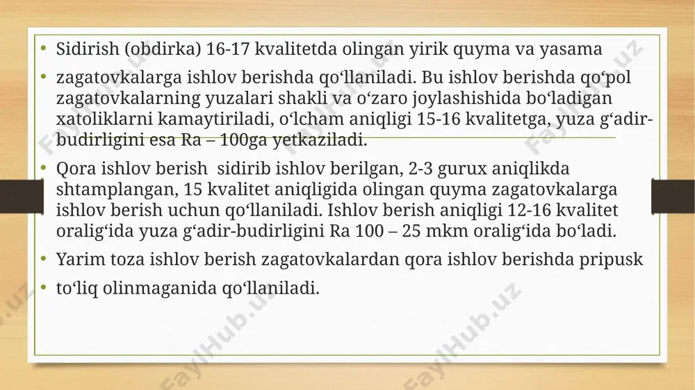 rmatsiyalab ishlov berish usullari to‘g‘risidagi ma’lumotlar o‘rganilayotgan fan bo‘yicha darslik va o‘quv qo‘llanmalarda keng yoritilgan. image7.png image8.png image9.png image10.png image11.png image12.png image13.png image14.png image15.png image3.png image4.png /docprops/thumbnail.jpeg