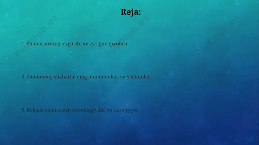 aydonining rekonstruktsiyasi va tarixiy binolarni tiklash ishlari tufayli, 2010-yildan buyon ushbu sayyohlik maskaniga tashrif buyuruvchilar soni 30% ga oshdi, bu shaharning madaniy turizm salohiyatini ko'rsatadi. 20-asrning oxiri va 21-asr boshlarida toshkent shahrida 50 dan ortiq yangi madaniy markazlar, shu jumladan, muzeylar va galereyalar qurildi, bu shaharning madaniy boyligini sezilarli darajada oshirdi. xorazm viloyatida 150 dan ortiq an'anaviy hunarmandchilik turlari saqlanib qolgan va rivojlanmoqda, bu esa mintaqaning noyob madaniy merosini himoya qilish va kelajak avlodlarga yetkazishda muhim rol o'ynaydi. shaharlarning demografik o'zgarishlari 2050-yilga kelib, jahon sog'liqni saqlash tashkiloti ma'lumotlariga ko'ra, dunyo aholisining 70% dan ortig'i shaharlarda istiqomat qiladi, bu esa, ayniqsa, rivojlanayotgan mamlakatlardagi mega-shaharlarning tez sur'atlarda o'sishiga olib keladi. tokio kabi osiyo mega-shaharlarida keksa aholining ulushi 2030 yilga borib 30% dan oshishi kutilmoqda, bu esa ijtimoiy ta'minot va sog'liqni saqlash tizimlariga katta bosim o'tkazadi. braziliyaning san-paulo shahrida 2010-2020 yillar oralig'ida immigratsiya tufayli aholi sonining 15% ga o'sishi kuzatildi, bu esa shahar …