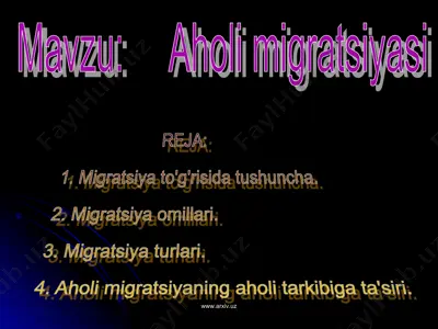 aholi migratsiyasi 2 — PPTX