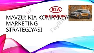 kia motors — PPTX