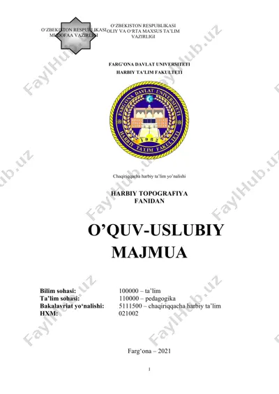 o‘quv-uslubiy majmua — DOCX