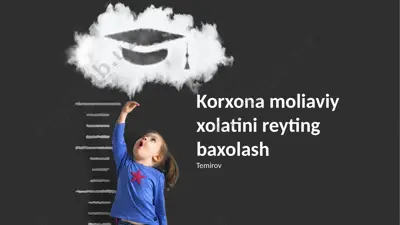 korxona moliaviy xolatini reyting baxolash — PPTX