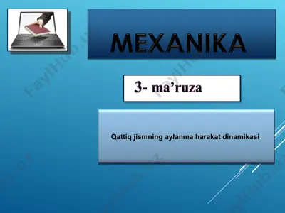 aylanma harakat dinamikasi — PPT