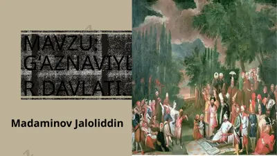 mahmud g'aznaviy — PPTX