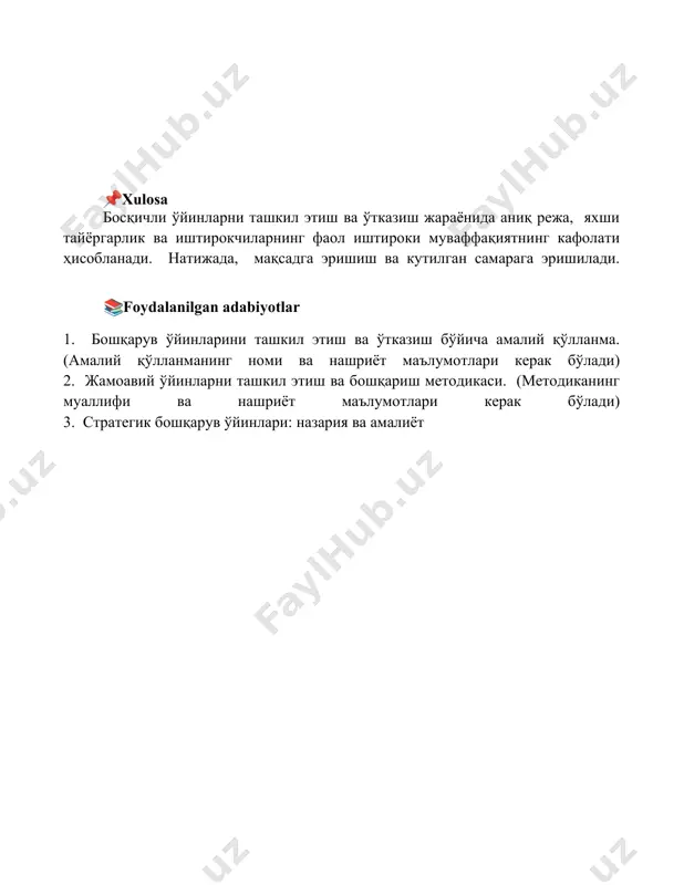 sahnalashtirilgan o'yinlarini tashkil etish va o'tkazish - Page 5