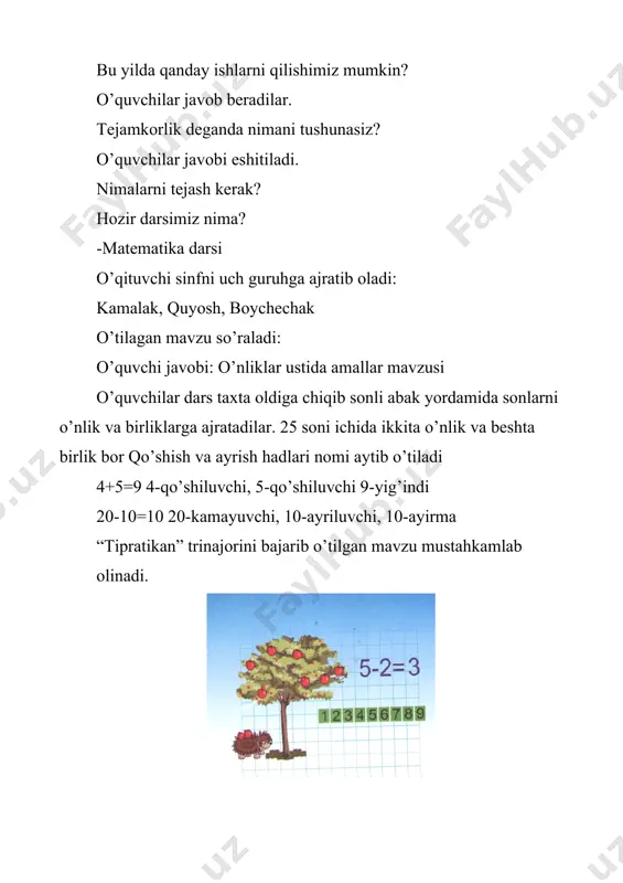 1-sinf matematika 100 ichida qo'shish va ayirish dars ishlanma - Page 4