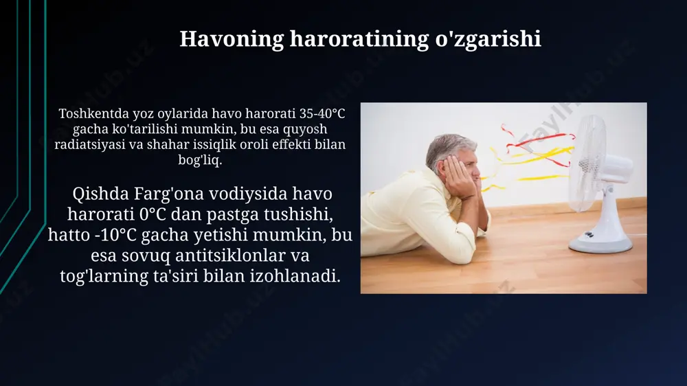 tana harorati oʻzgarishi, turlari va asosiy sabablari - Page 4