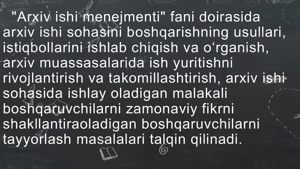 n, qoidalarini biladigan malakali mutaxassislar, yollanma boshqaruvchilar menejerlar shug'ullanadilar. menejerlar oliy martabali, o'rta toifadagi va quyi toifadagi menejerlarga bo'linadi. menejerlarga ma'lum darajada mas'uliyat yuklanadi. xodimlar ishini baholash, so'nggi natijalar bo'yicha zaruriy rag'batlantirishni belgilash, ishchi brigadalar, maqsadli g uruhlar faoliyatini tashkil etish va nazorat, mojaroli vaziyatlarni yechish, to'g'ri qarorlar qabul qilish ishlarini bajarishlari lozim . menejerning vazifasi: - agar muassasa, tashkilot muvaffaqiyatsizlikka uchrasa, unda bo'ysunuvchilarni ayblamay, shaxsiy mas'uliyatni o'z zimmasiga olish; - xodimlar talantini va kasbiy mahoratini yanada o'sishiga imkoniyat yaratish; - belgilangan maqsadga erishish natijalarini tekshirishi, ammo buyruq berish orqali xodimlar tafakkuriga tazyiq o'tkazmasligi; - xodimlar kamchiliklari va muvaffaqiyatsizliklariga xolis yondashish; - xodimlar oldida o'z masuliyatini his qilish, ular bilan rahbar xodim munosabati etikasi qoidalariga ko'ra muomalada bo'iish; -xodimlar mehnat sharoitini yaxshilash; - xodimlarni individual xususiyatlarini hisobga olish har biriga o'xiga xos yondashish; - har bir xodimga uning mehnat natijalarini his qilishga yordam berish; - xodimlarni birgalikda harakatda qobiliyatli qilish, …