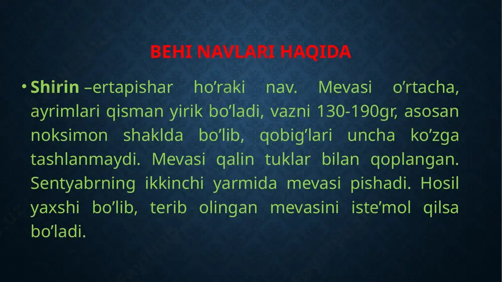behi navlarining turlari - Page 4