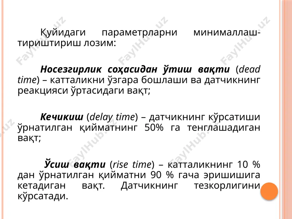 datchiklarning tavsiflari - Page 5
