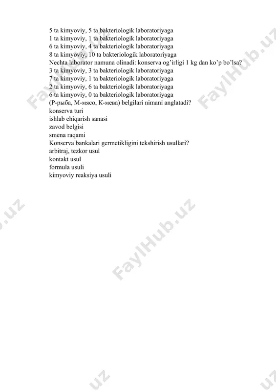 konserva mahsulotlarini gigiyenik tekshirish - Page 5