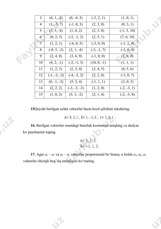 ( ) 4 ; 3 ( 2 1 - + - = l l î í ì - - = + = 2 1 2 1 2 4 3 3 l l l l ; 3 , 2 2 1 - = = l l b a d 3 2 - = a 2 b 3 -