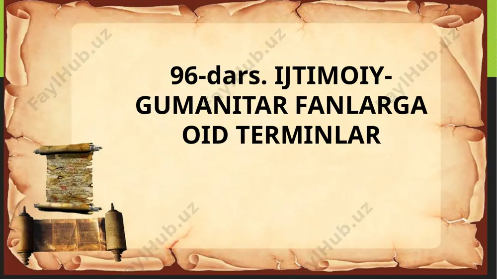 ijtimoiy-gumanitar fanlarga oid terminlar 5-sinf - Page 2