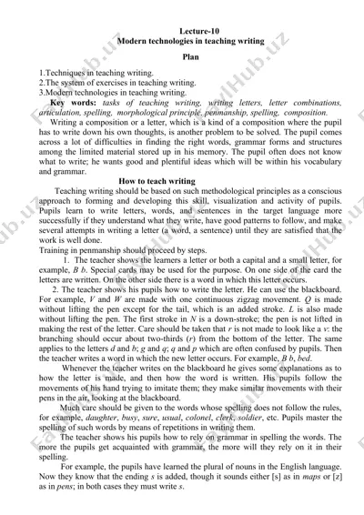modern technologies in teaching writing — DOCX