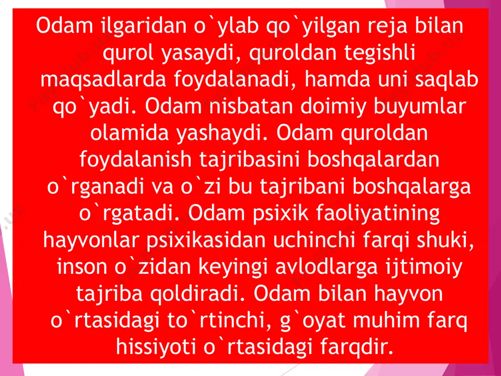 inson psixikasining ontogenezda rivojlanishi - Page 4