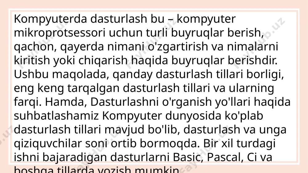 kompyuter dasturlash tillari - Page 5