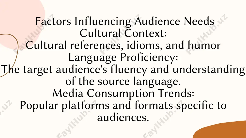 audience analysis in media translation - Page 5