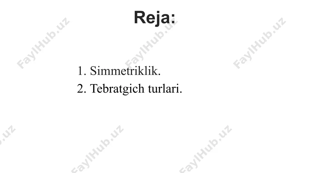 qonuniga muvofiq tok tarmog‘i tebratgich manbasidan 0,1…0,15 l/λ masofadan yaqin joylashmasligi kerak. qisqa tebratgichlar uchun kirish qarshiligi: tebratgichning to‘lqin qarshiligi qancha kam bo‘lsa, faza tezligi ham shuncha kam bo‘ladi. yuqoridagi formuladan ko‘rinib turibdiki,tebratgich kirish qarshiligining aktiv va reaktiv tashkil etuvchilari fakat tebratgich uzunligiga emas,uning diametriga ham bog‘liq. kirish qarshiligi zkir ning β = k bo‘lgan holat uchun bog‘liqlik grafigi 2.6-rasmda keltirilgan (tebratgichdagi faza tezligi yorug‘ tezligiga teng) . rkir ni l/λ bog‘liqlik grafigi simple powerpoint presentation simple powerpoint presentation r к и р , о м nazorat savollari simmetrik tebratgich deb qanday qurilmaga aytiladi? simmetrik tebratgich uchun maydon kuchlanganligi ifodasini keltiring? simmetrik tebratgichning yo‘nalganlik xususiyatlari nimalarga bog‘liq? nima sababdan simmetrik tebratgich h tekislikda yo‘nalganlik xususiyatiga ega emas? simmetrik tebratgichning kirish qarshiligi? simmetrik tebratgichning yd tahlil qiling? simmetrik tebratgichning o‘tkazish polosasi nima bilan ifodalanadi? simmetrik tebratgichning tizim ko‘paytiruvchisi haqida ma’lumot bering? image1.jpg image12.png image13.jpeg /docprops/thumbnail.jpeg
