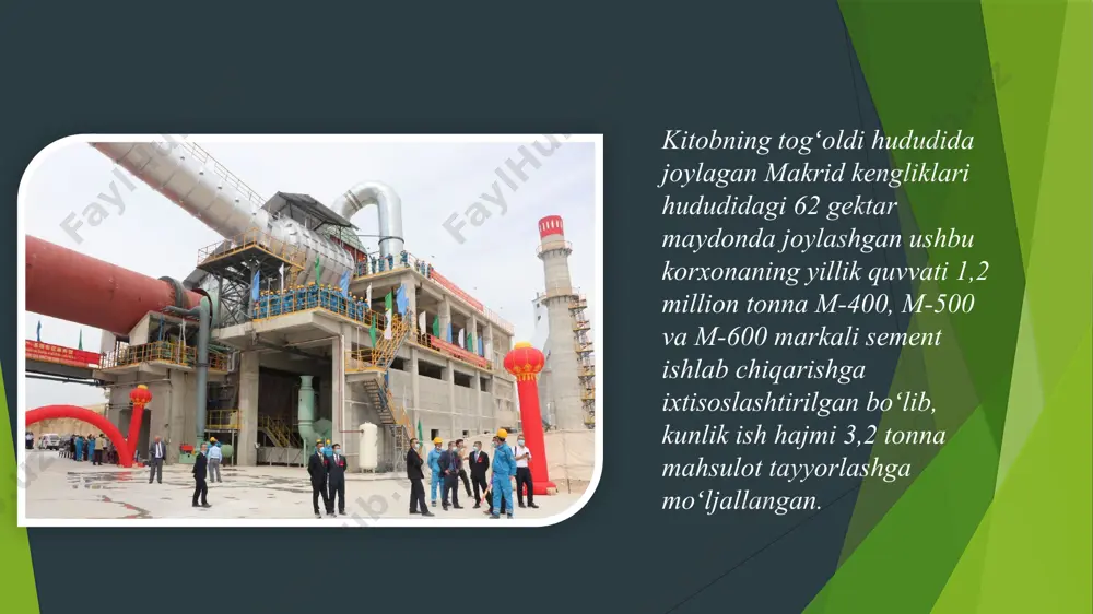 orilgan, masalan, “kitob‑shaxrisabz yer osti suv resurslaridan samarali foydalanish tadbirlarini asoslash” ishida. suvlar (gidrosfera) haqida: palandara qishloq fuqarolar yig‘inining suv ta’minoti tizimi bo‘yicha tadqiqotlar mavjud. bu ichimlik suvi, suv yetkazib berish, iqtisodiy jihatdan muammolarni ko‘rib chiqadi. yomg‘irlar va sel suvlarining toshib chiqishi hodisalari qayd etilgan. masalan, kitob, qamashi, g‘uzor tumanlarida kuchli yog‘ingarchilikdan keyin ariqlar, lotoklar, boshqa suv o‘tkazish inshootlari to‘lib, suv yo‘llarga toshib chiqishi holatlari bo‘lgan. “ayoqchi sel suv ombori” qurilishi rejalashtirilgan. bu sel suvlarni ushlash, nazorat qilish uchun inshoot bo‘lishi mumkin. bir kunda 3200 tonna, bir yilda 1 500 000 tonna klinker va sement ishlab chiqarish quvvatiga ega bo‘lagan ushbu zavodga xitoylik ishbilarmonlar tomonidan qariyb 200 million aqsh dollarilik sarmoya kiritildi. sement zavodi qurib bitkazilib ishga tushsa 500 nafar kishi ish bilan band bo‘lib, qurilish bunyodkorlik ishlari uchun yuqori sifatli sement yetkazib berilishga erishiladi. ma’lumot o‘rnida, ushbu zavod o‘zbekiston respublikasi vazirlar mahkamasining “qashqadaryo viloyatining kitob tumanida sement zavodini qurishni …