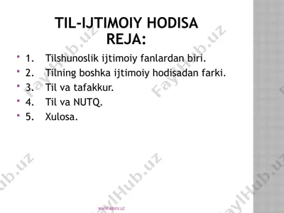til ijtimoiy hodisa — PPTX