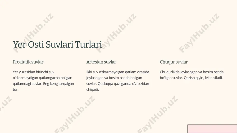yer osti suvlari: hosil bo'lish jarayoni - Page 4
