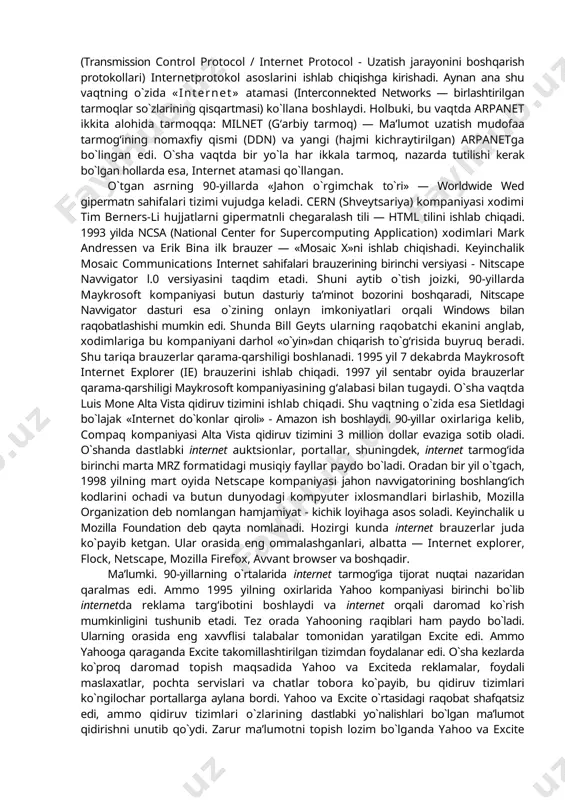 larni muhokama qiluvchi muhim “maydon”ga aylandi. umumiy olganda kibermakon vaqt va makon chegarasini bosib o‘tish imkoniyatini kengaytiradi. bu esa o‘z navvbatida moliyavviy qiyinchiligi yoki jismoniy kamchiligi mavvjud bo‘lgan ma’lum diniy amallarni amalga oshirish imkoniyatini oshiradi. masalan, sant’yago-de-kompomtelaga kiber-ziyoratga borish yoki hindistondagi muqaddas joylarda “pudju”ni amalga oshirishlari mumkin. sikхlar esa har kuni amritsardagi oltin хaramdan o‘qilayotgan siri guru grantхa saхibning muqaddas kitobini eshitishlari mumkin. muloqotga kirishishning yana bir ko‘rinishi bo‘lgan missionerlik, ma’lum diniy ta’limning o‘sishi va ta’siri doirasining kengligi bois alohida ko‘rib o‘tish zarur. bugungi kunda din va e’tiqod erkinligi huquqi eng bahsli masaladir. masalaning muammoli jihati shundaki, yangi murojaat qilganlarni dinga targ‘ib qilinishi agressiv ruhda amalga oshirilayotganidadir. tenesse universiteti din, media va madaniyat yo‘nalishi talabalari bergan ma’lumotga ko‘ra,o‘zlarini “kiber-evangelistlar” deb atovchi ba’zi хristianlar, musulmonlar bilan onlayn muloqotga kirishib ularning aqidalari va amaliyotlari haqida bahslashadilar. ular “bot”ning yangi fenomeni, ya’ni chatlarga bibliya matnlarini etkazish uchun suzib chiquvchi dasturlar orqali matnli ma’lumotni …