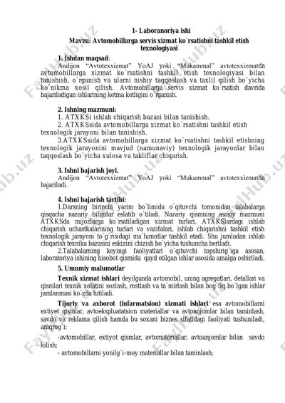 laboranoriya ishi — PDF