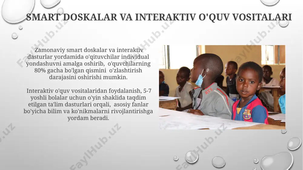 samaradorligini oshiradi. onlayn ta'lim platformalarining 80% dan ortig'i interaktiv o'quv materiallari va baholash tizimlarini integratsiya qilgan holda, o'quv jarayonini samaradorligini oshirmoqda. ochiq ta'lim resurslari (oer) oer platformalari interaktiv darsliklar, video-darslar va testlar kabi 5 dan ortiq turdagi turli xil o'quv materiallarini taqdim etadi. oerning asosiy afzalliklaridan biri – uning moslashuvchanligi: o'qituvchilar o'z ehtiyojlariga qarab materiallarni o'zgartirishi va qo'shimcha resurslarni qo'shishi mumkin. 3d bosma texnologiyalari ta'limda maktablar 3d printerlar yordamida 100% qayta ishlanadigan ekologik toza materiallardan foydalanib, o'quv jarayonini yanada samarali va atrof-muhitga do'stona qilishlari mumkin. 3d modellashtirish dasturlari bilan birgalikda ishlatilganda, 3d bosma texnologiyalari 50% gacha amaliy mashg'ulotlar vaqtini tejashga va o'quvchilarning ijodiy qobiliyatlarini oshirishga yordam beradi. mobil qurilmalardan foydalanish mobil qurilmalar orqali individual o'rganish rejalari tuzish va o'quvchilarning o'rganish tezligiga moslashuvchan yondashuvni ta'minlash mumkin, bu esa akademik ko'rsatkichlarning 20% ga oshishiga olib keladi. mobil qurilmalardan foydalanish o'quvchilarning 70% gacha faol ishtirokini ta'minlab, an'anaviy usullarga nisbatan o'rganish samaradorligini 25% ga …