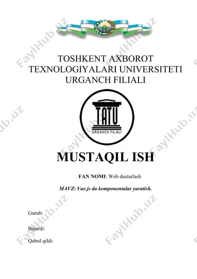 web dasturlash — DOCX